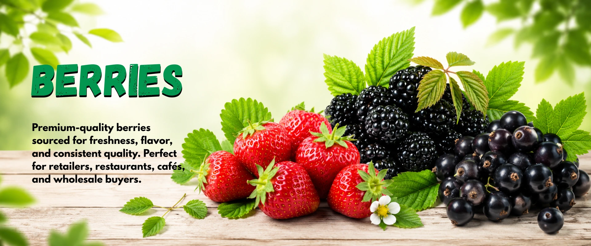 Fresh berries supplied by Growwaas